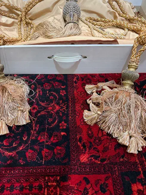 شرابه و آویز پرده ( جمع کن والان پرده تور)|پرده، رانر، رومیزی|تهران, آبشار تهران (دریاچه)|دیوار