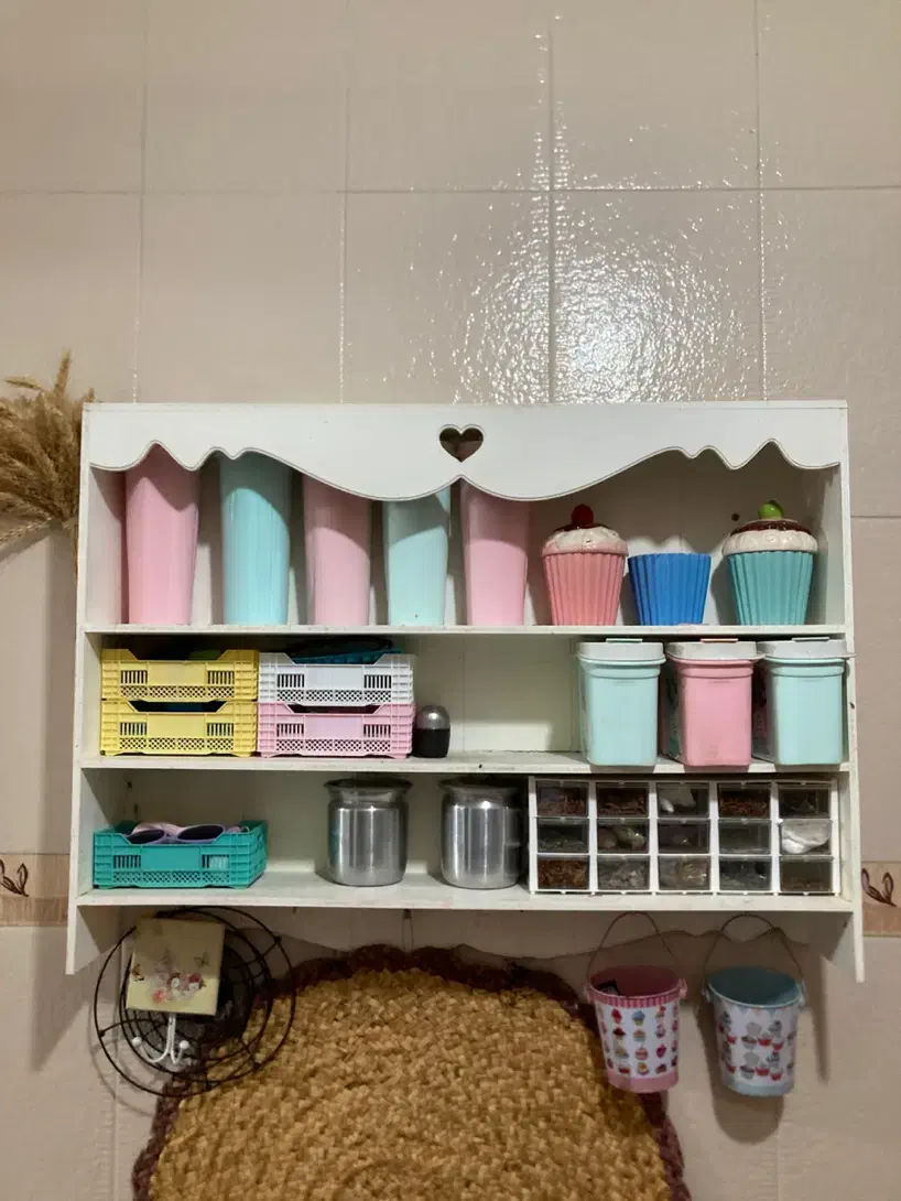 شلف دیواری چوبی|کتابخانه، شلف، قفسه‌های دیواری|گنبد کاووس, |دیوار