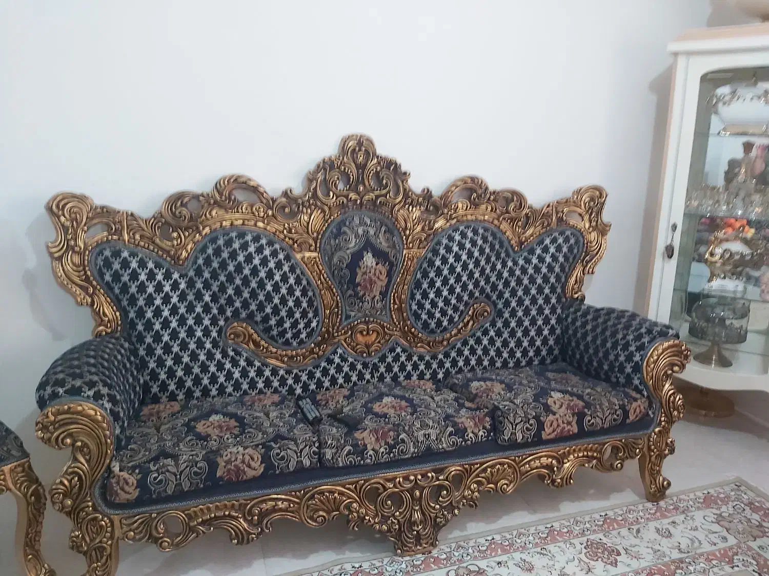 سرویس مبل 9نفره میز ناهار خوری 4نفره به علت جابجای|مبلمان خانگی و میز عسلی|پرند, فاز ۶|دیوار