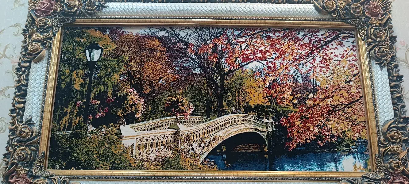 تابلو فرش|تابلو فرش|گلستان (تهران), |دیوار