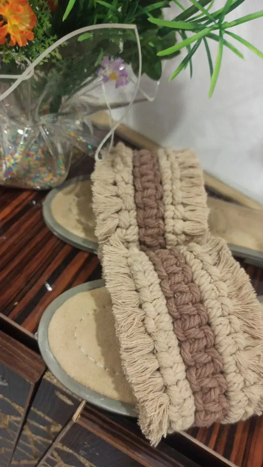 دمپایی  مکرومه|کیف، کفش، کمربند|قم, پردیسان|دیوار