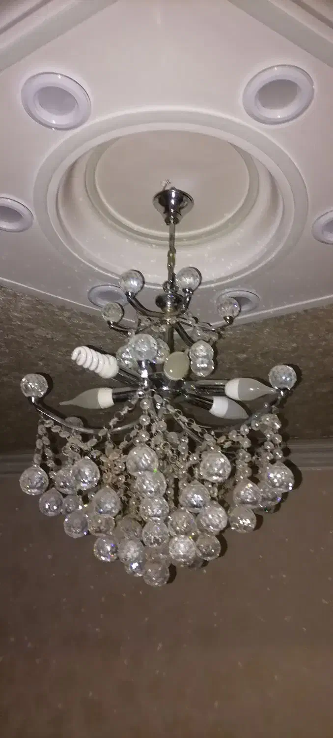 لوستر 8 شعله 6 شعله|لوستر و چراغ آویز|قزوین, |دیوار