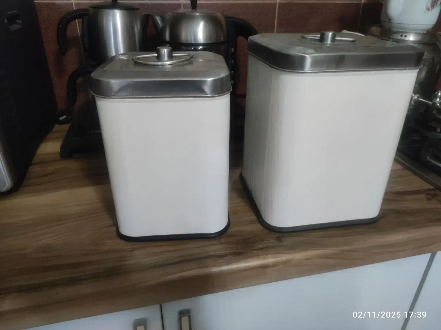 ظرف قند و شکر استیل درجه یک|ظروف نگهدارنده، پلاستیکی، یکبارمصرف|علیآباد کتول, |دیوار