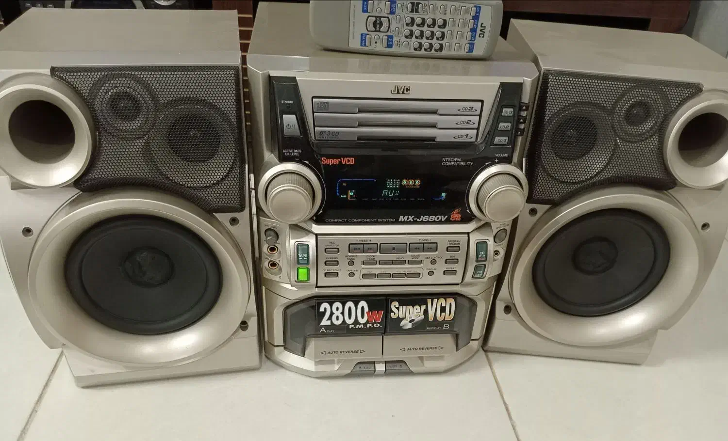 ضبط 2800 jvc|سیستم صوتی خانگی|بروجرد, |دیوار