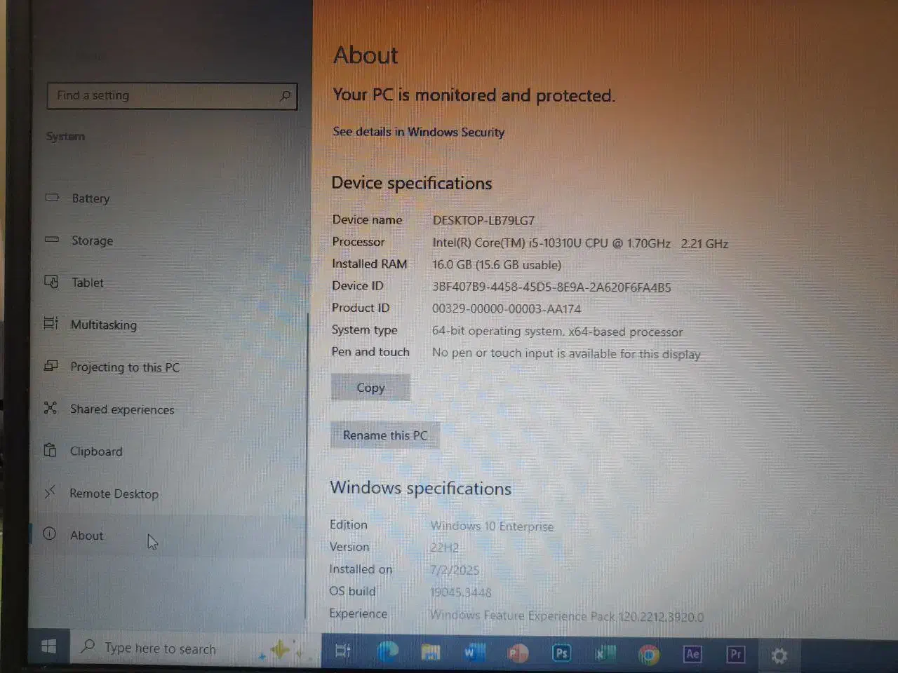 لبتاپ استوک دل latittude5510 p560 نسل 10|رایانه همراه|همدان, |دیوار