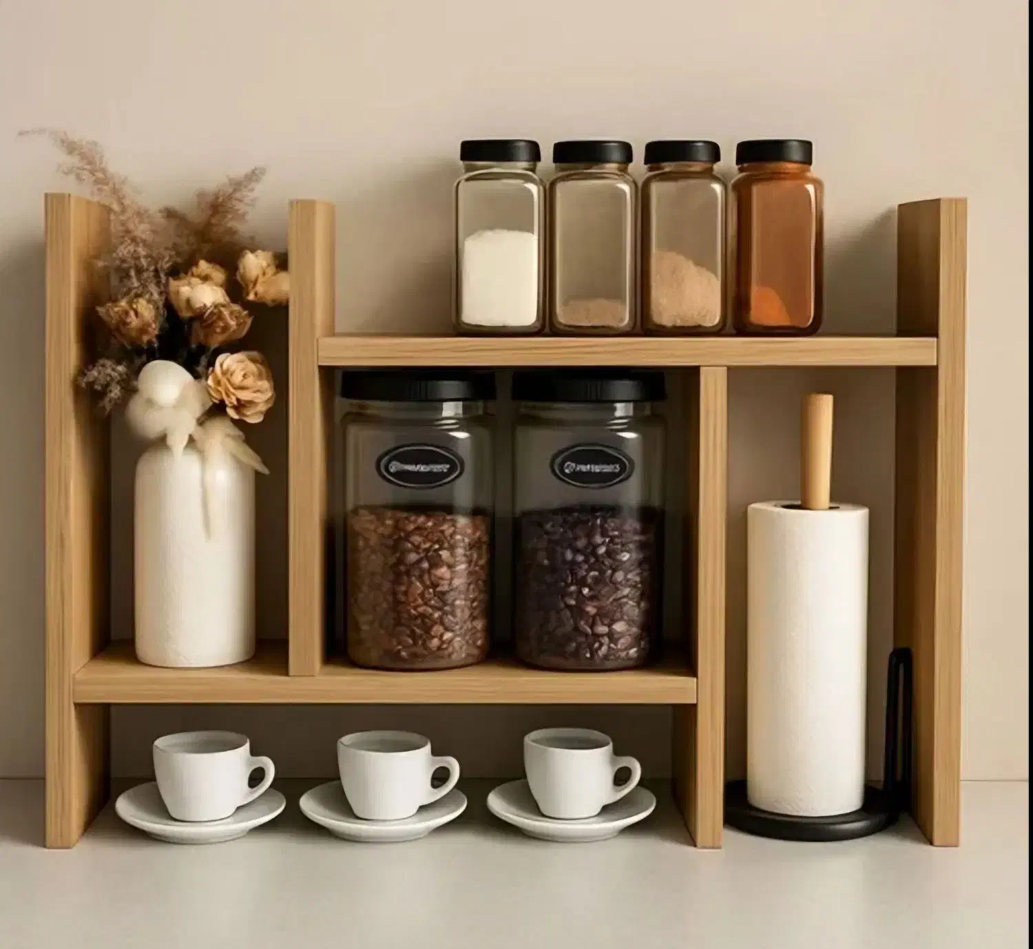 استند و پایه ادویه بین کابینتی|آبچکان و نظمدهنده ظروف|اندیشه, اندیشه فاز ۴|دیوار