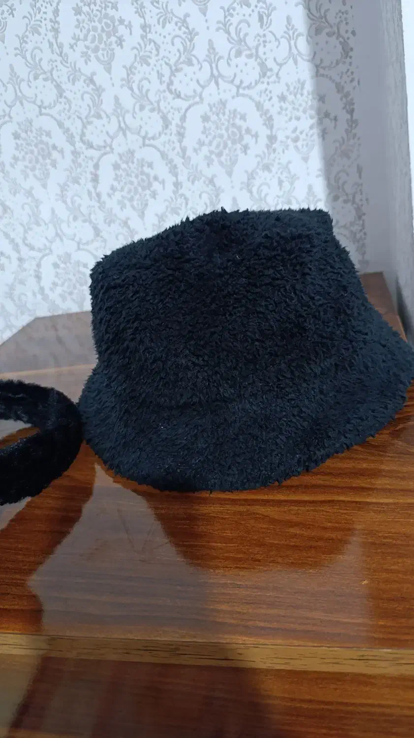 کلاه باکت و گوش گیر تدی مدل هدفونی مشکی|لباس|کرمانشاه, |دیوار