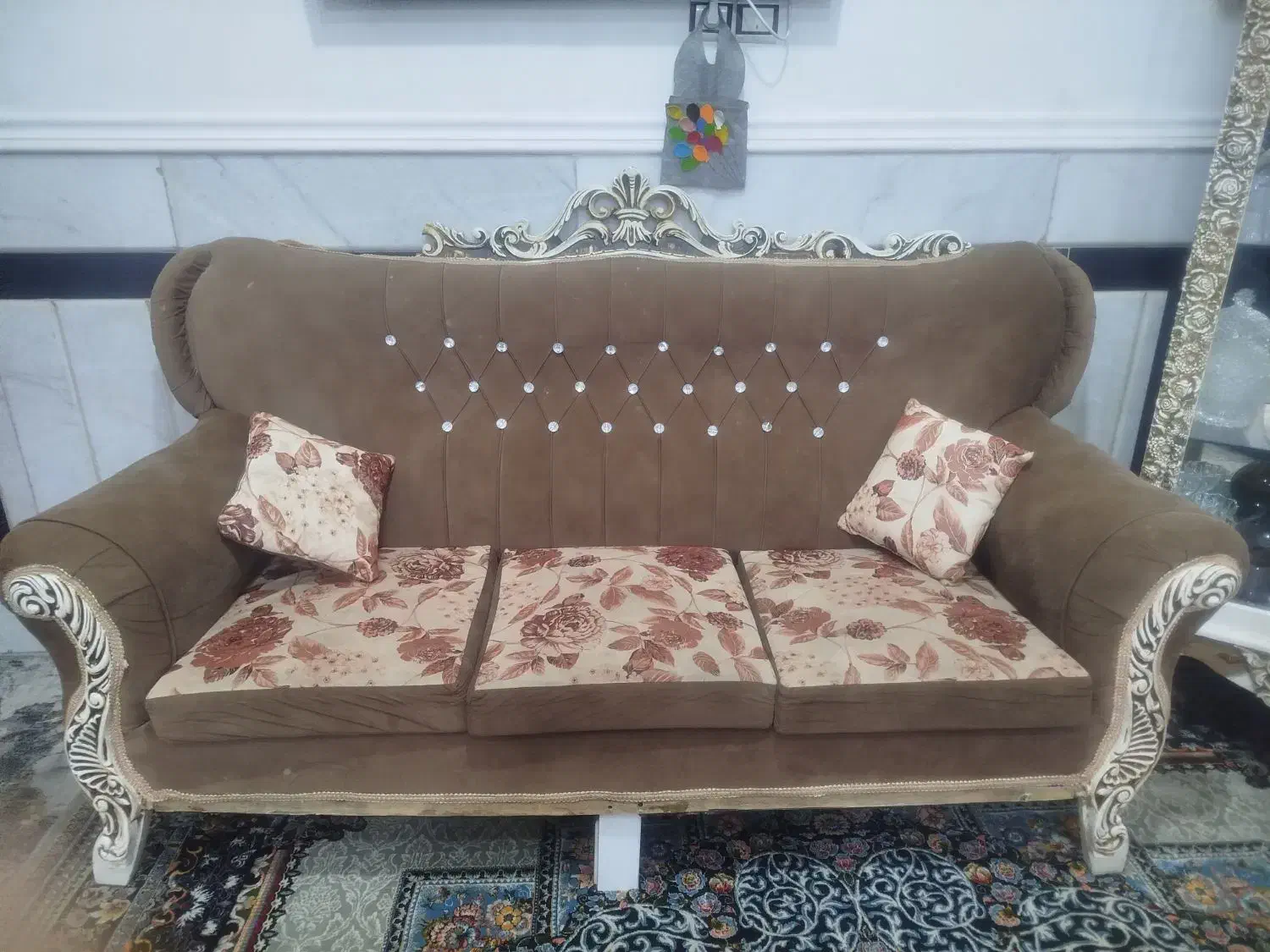 مبل 7 نفره سالم|مبلمان خانگی و میز عسلی|زاهدان, |دیوار