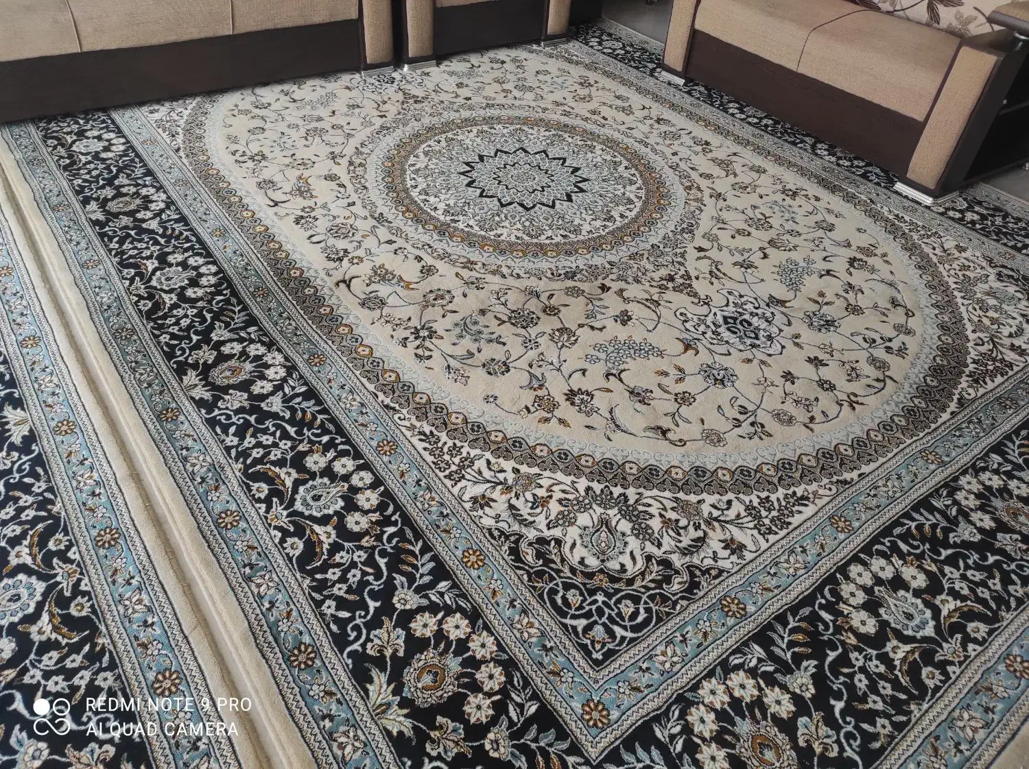 قالی ماشینی|فرش|لنجان, |دیوار