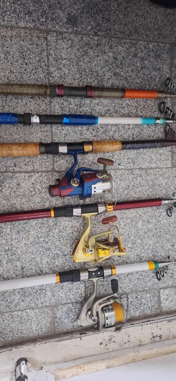 چوب و چرخ ماهی گیری|ماهیگیری|نقده, |دیوار