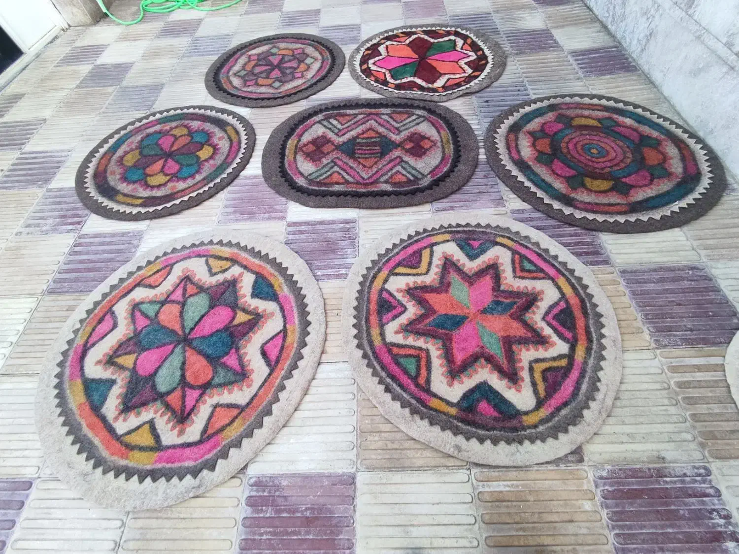 نمد های سنتی پشمی|گلیم، جاجیم، گبه|یاسوج, |دیوار