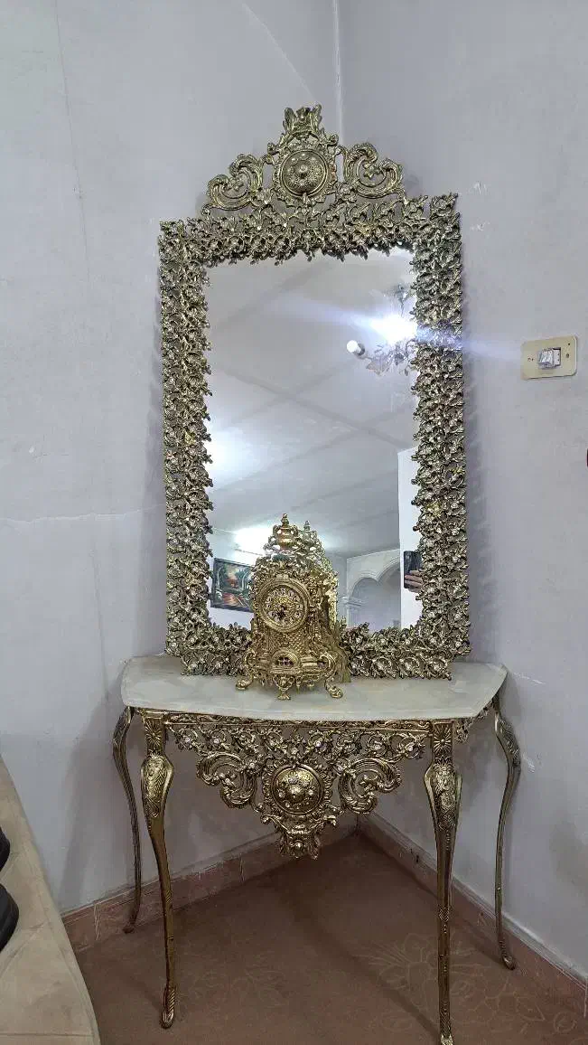 آیینه شمعدان آلومینیوم خشک|آینه|قرچک, میرزائی جنوبی|دیوار