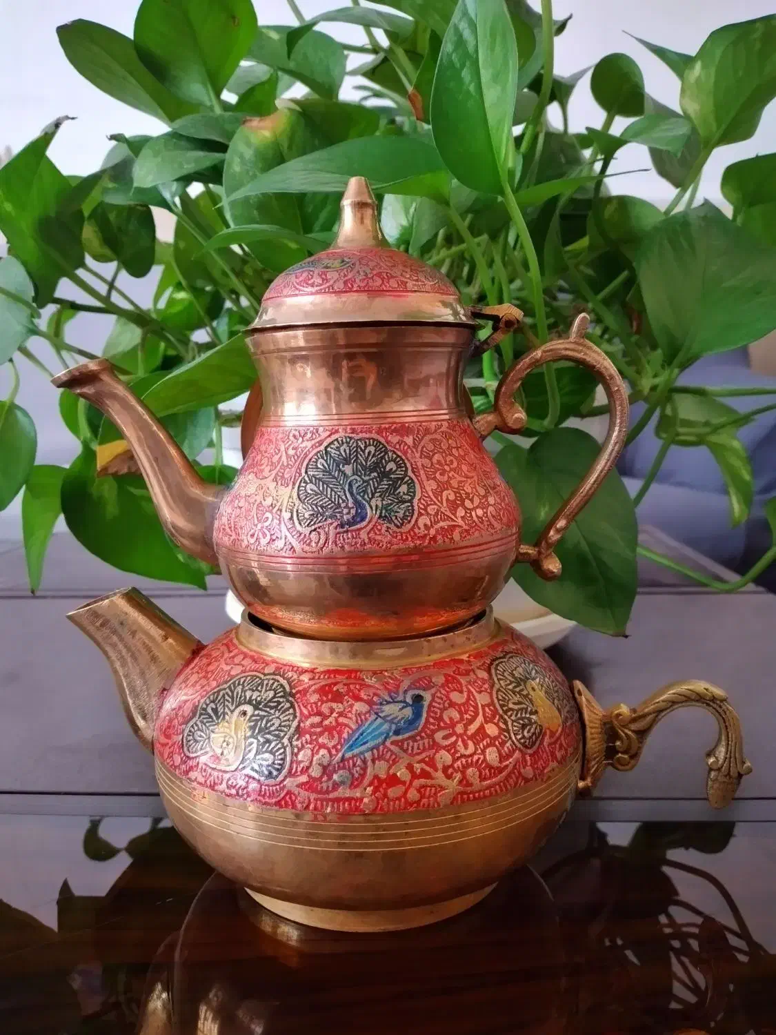 کتری قوری برنجی عتیقه قدیمی|کلکسیون اشیاء عتیقه|مشهد, سید رضی|دیوار