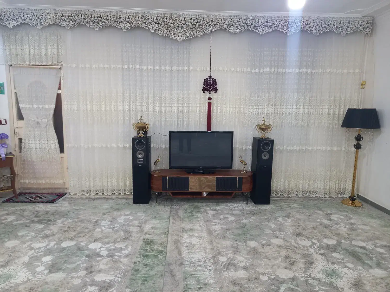 پرده سالم در حد نو|پرده، رانر، رومیزی|خاوه, |دیوار