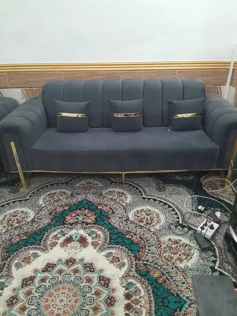 مبل ۷نفره صدفی درحدنو|مبلمان خانگی و میز عسلی|اهواز, اسلام آباد غربی|دیوار