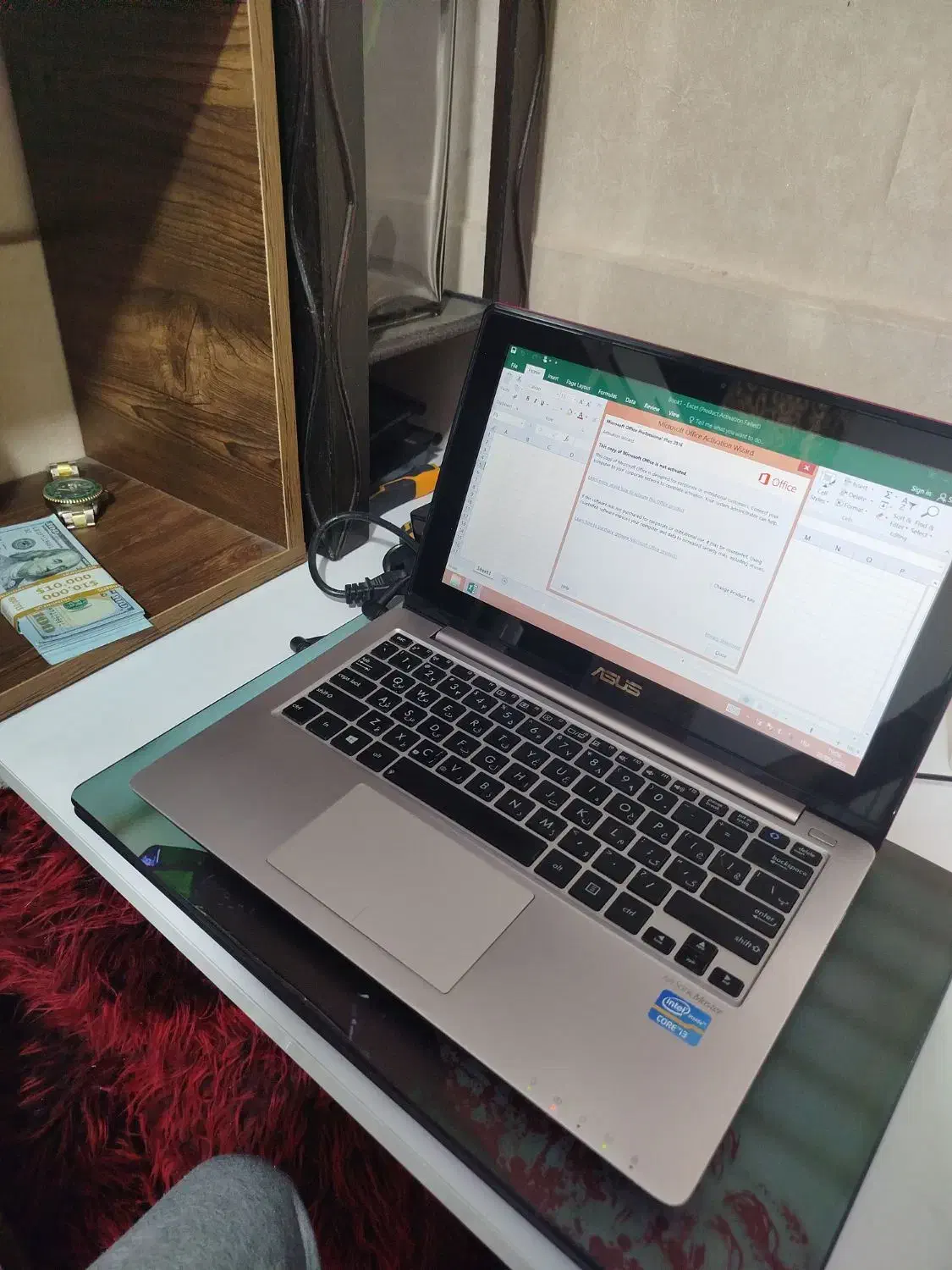 لپ تاپ ایسوس صفحه لمسی تاچ|رایانه همراه|اسلامشهر, شهرک قائمیه|دیوار