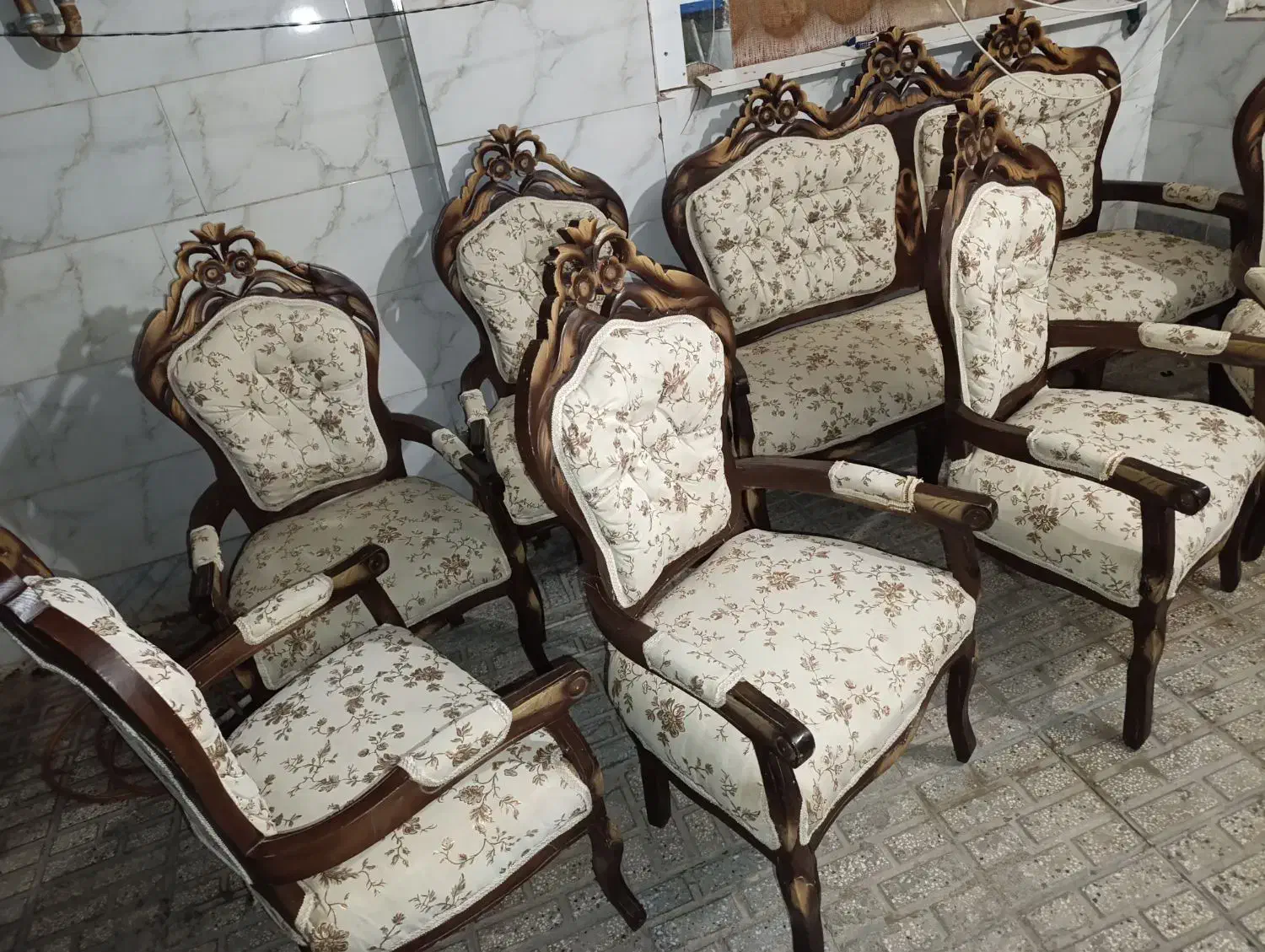 مبل 9نفره|مبلمان خانگی و میز عسلی|مشهد, کلاته برفی|دیوار