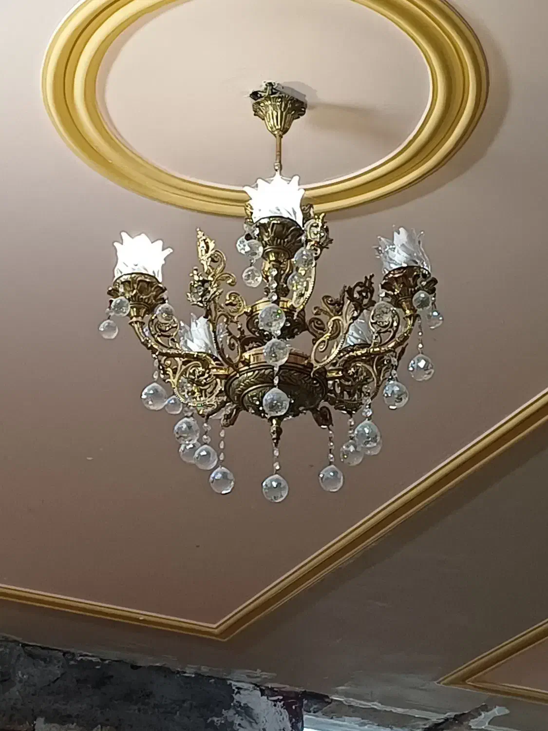 لوستر برنج|لوستر و چراغ آویز|خرمآباد, |دیوار