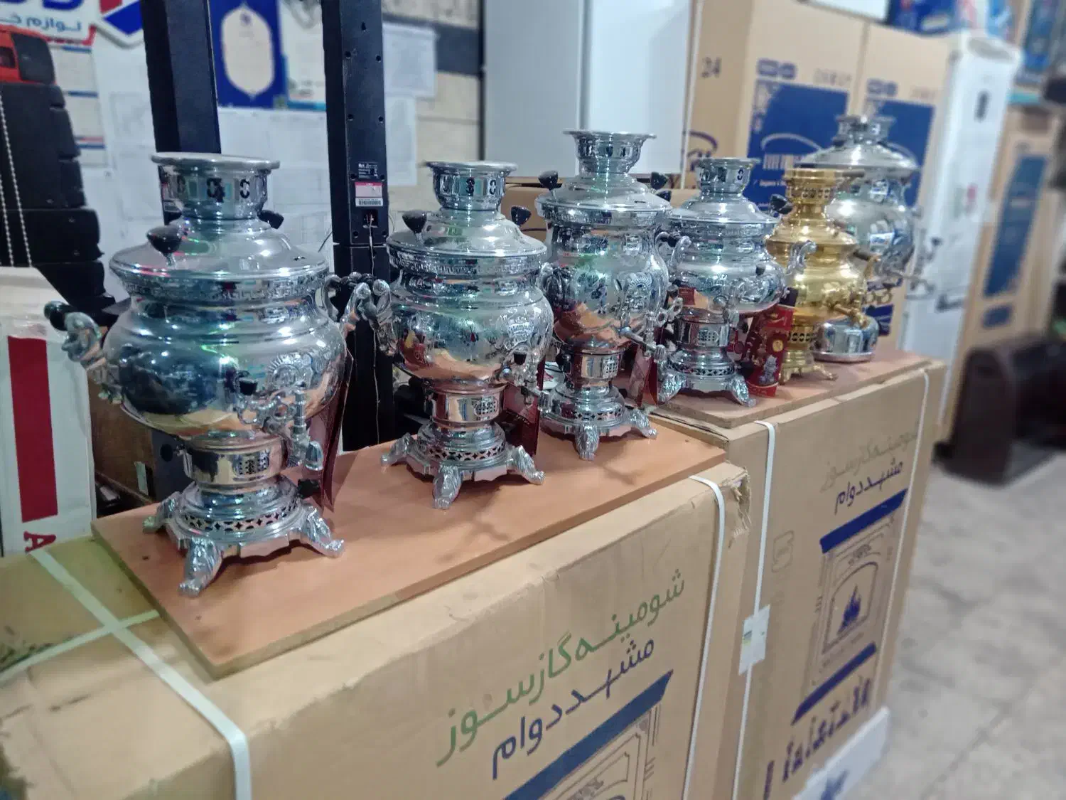 سماور امرسان گازی برنجی|سماور، چایساز، قهوهساز|کاشمر, |دیوار