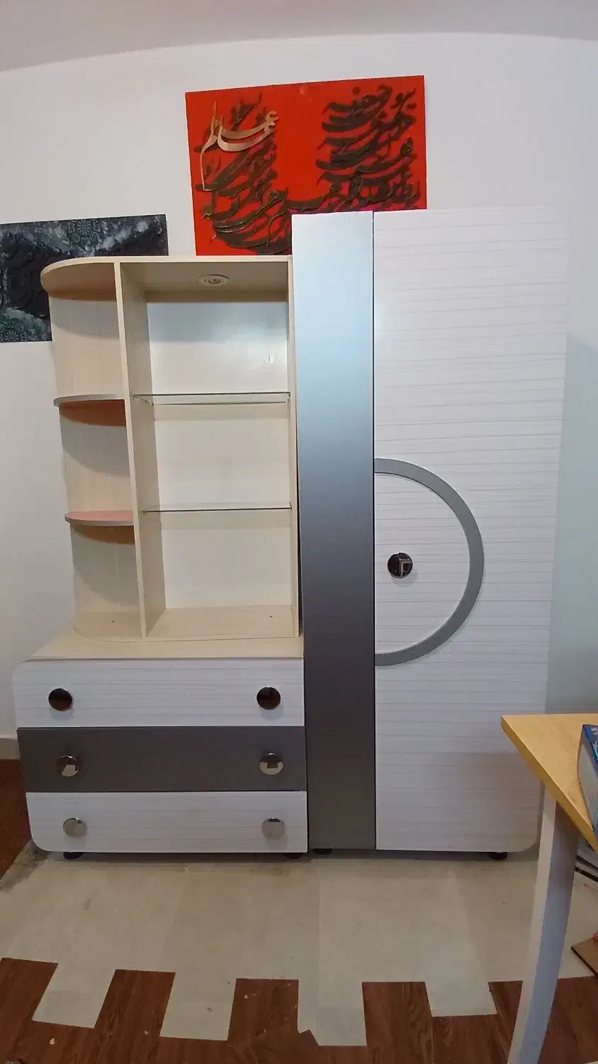 کمد ام دی اف سالم و جادار|جاکفشی، کمد، دراور|کیش, |دیوار