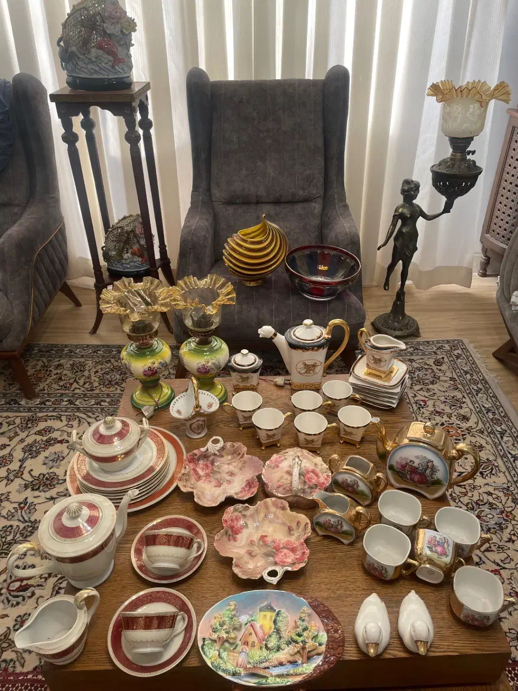 لمونژکریستال  چینی قاشق شکلات آجیل قهوه خوری قدیمی|ظروف سرو و پذیرایی|تهران, ونک|دیوار