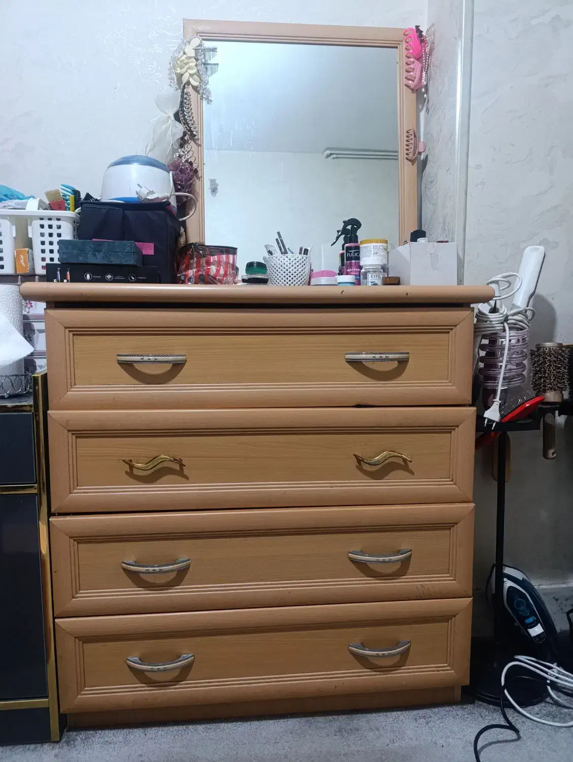 دراورچهارکشابه چوب راش|جاکفشی، کمد، دراور|فولادشهر, B4|دیوار