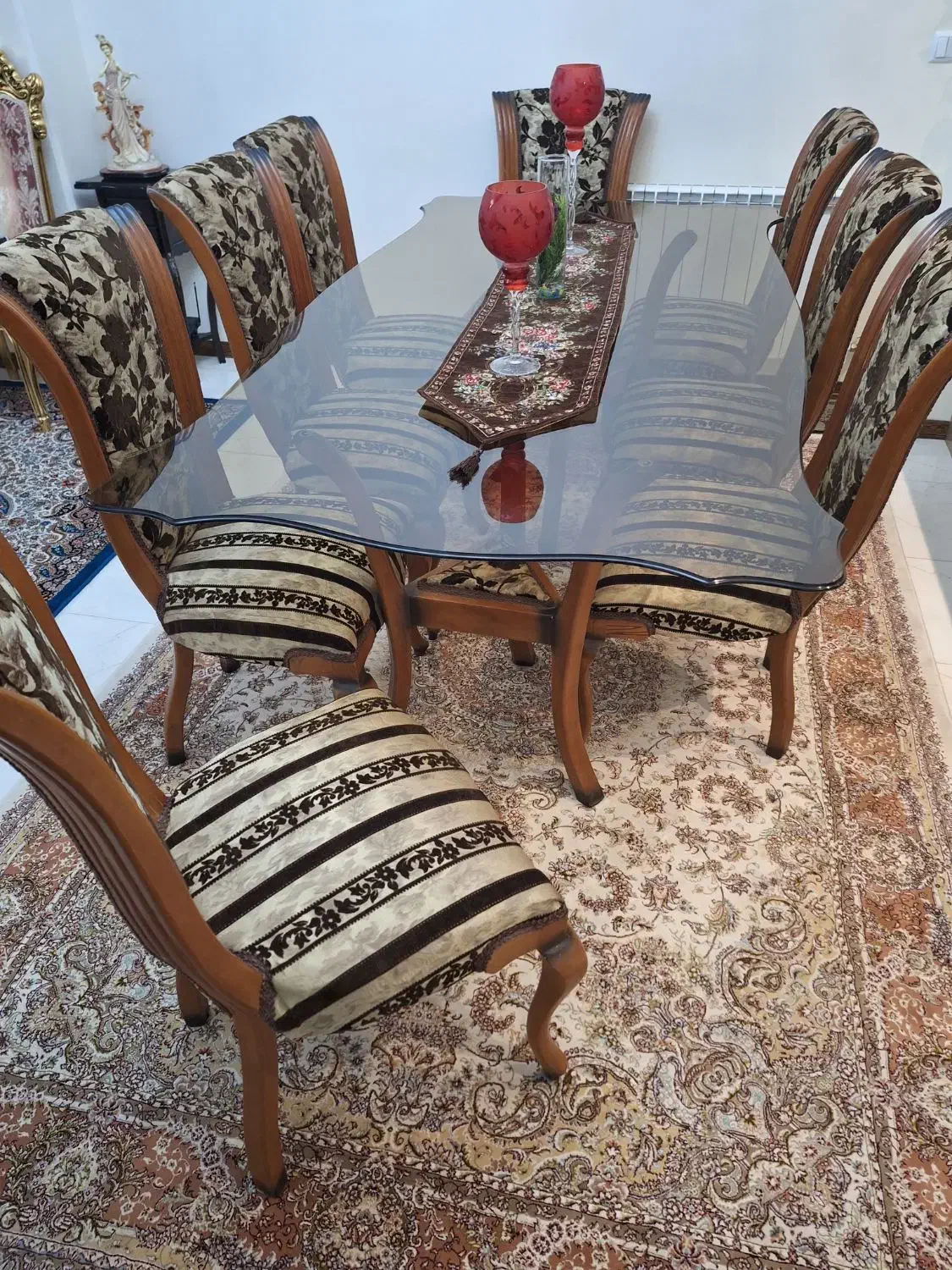میز نهار خوری ۸ نفره|میز و صندلی غذاخوری|تهران, مجیدآباد|دیوار