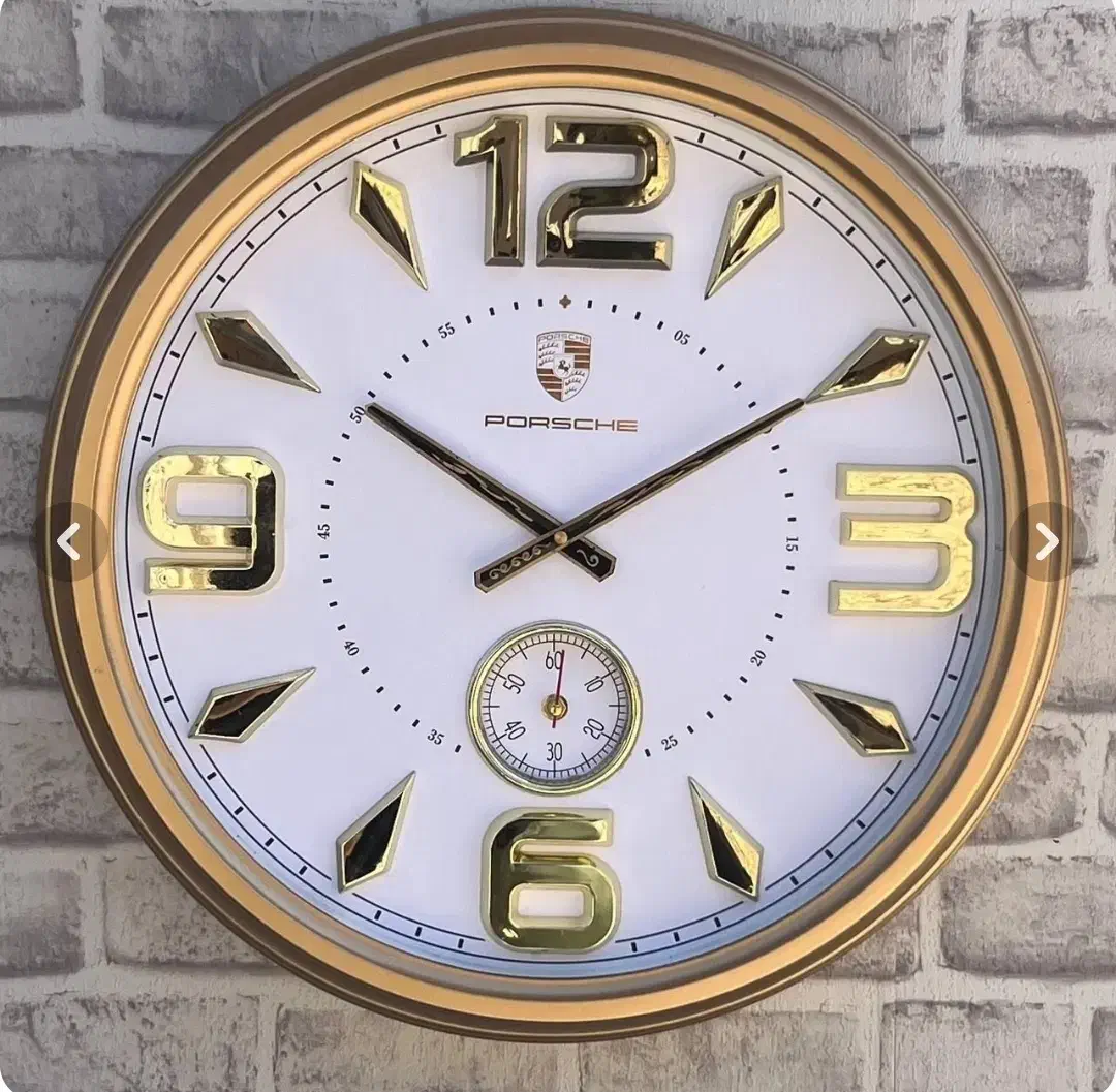 ساعت پورشه دوموتوره کاملا نو|ساعت دیواری و تزئینی|آباده, |دیوار