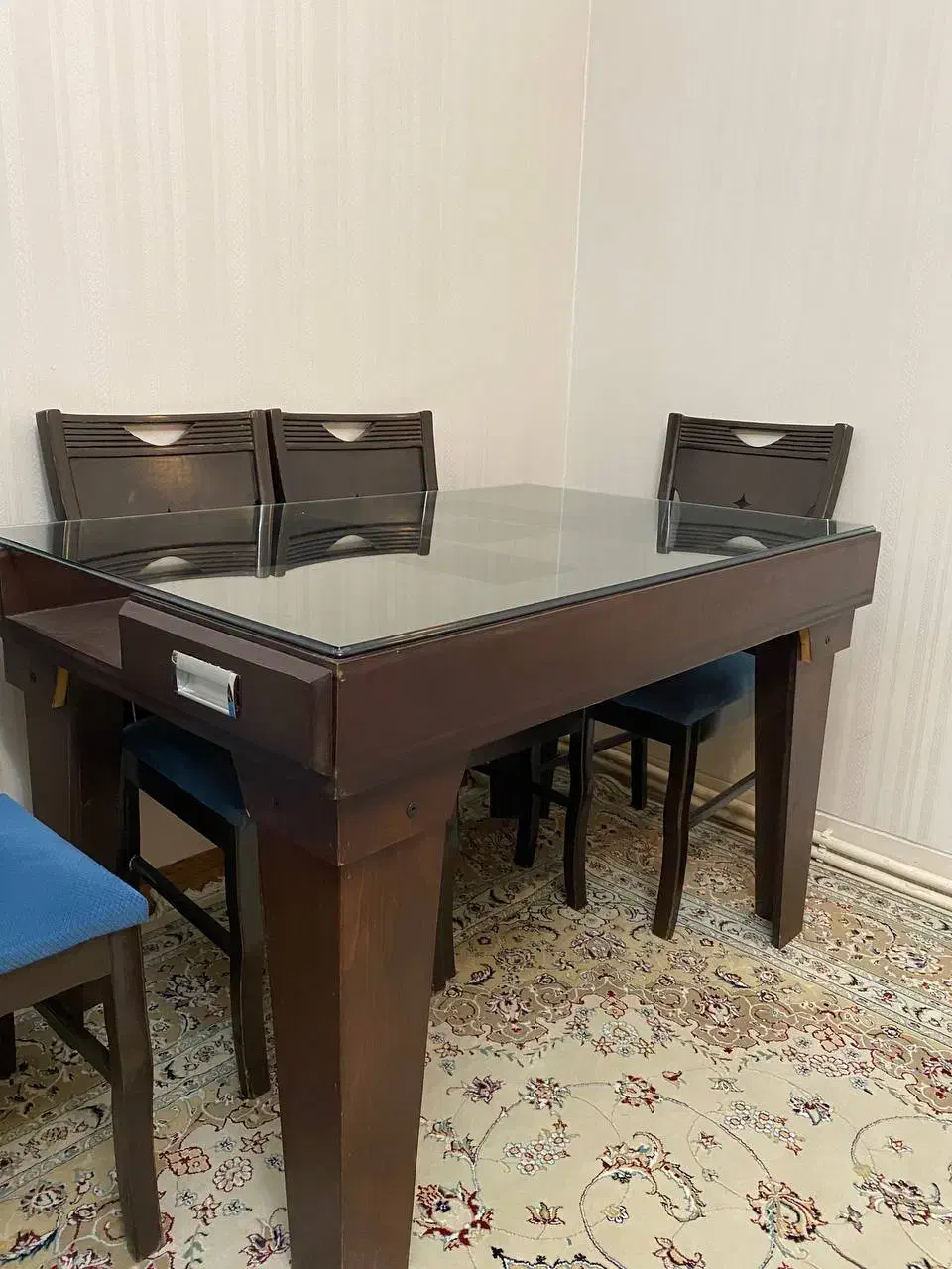 میز نهاخوری تمام چوب|میز و صندلی غذاخوری|فردیس, داوری|دیوار