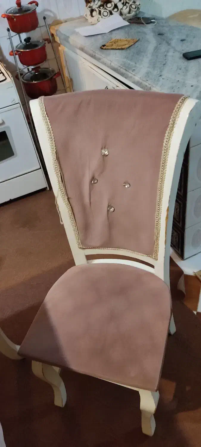 میز غذاخوری چوبی کار کرده|میز و صندلی غذاخوری|مراغه, |دیوار