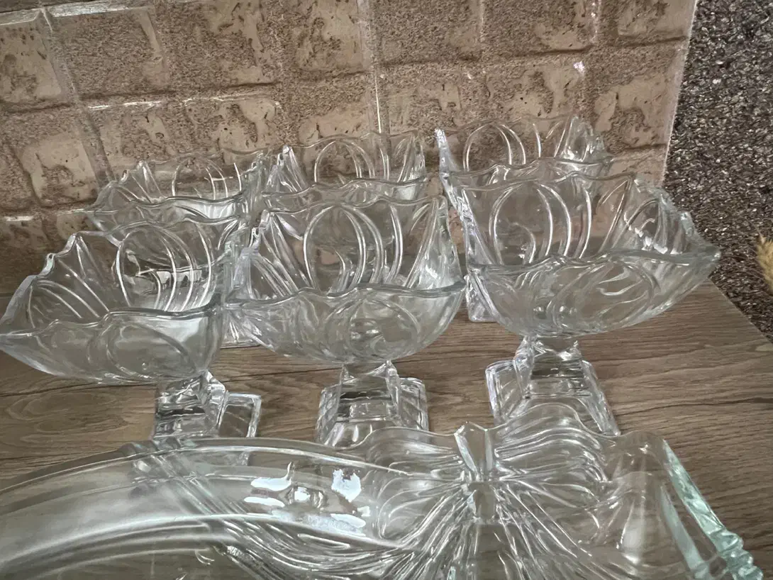 بستنی شیرینی خوری پیش دستی جا ادویه جا حبوبات بلور|ظروف سرو و پذیرایی|تهران, صاحب الزمان|دیوار