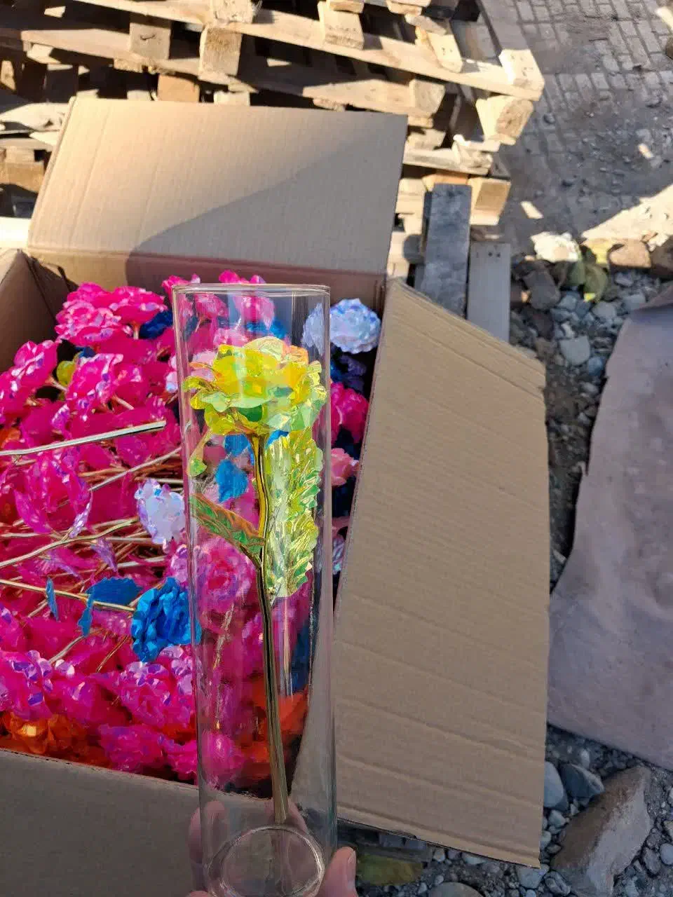 گل رز هفت رنگ رز|گل مصنوعی|محمدشهر, ولدآباد|دیوار