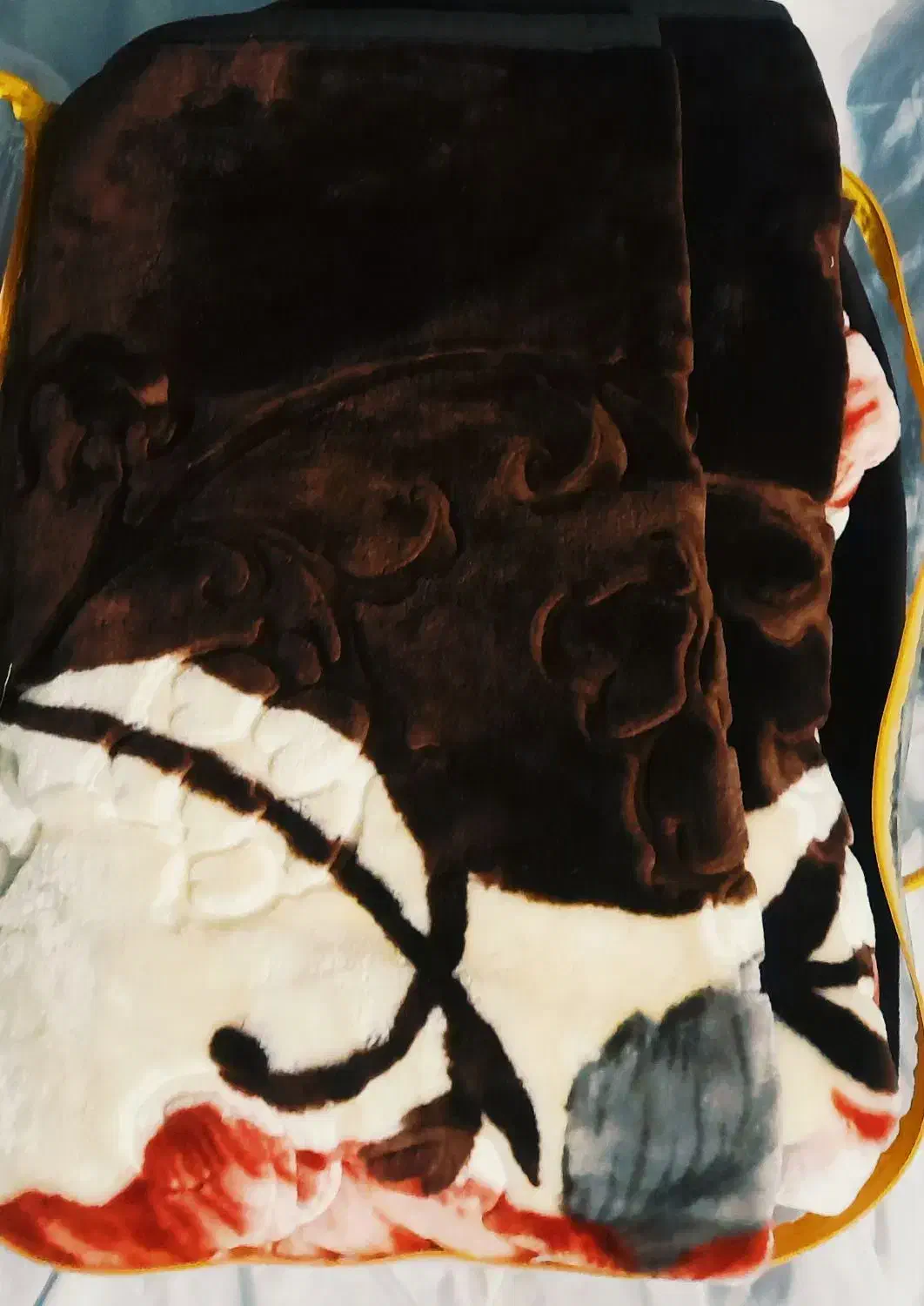 1 پتو گلبافت یک نفره (نو)|رختخواب، بالش، پتو|زاهدان, |دیوار