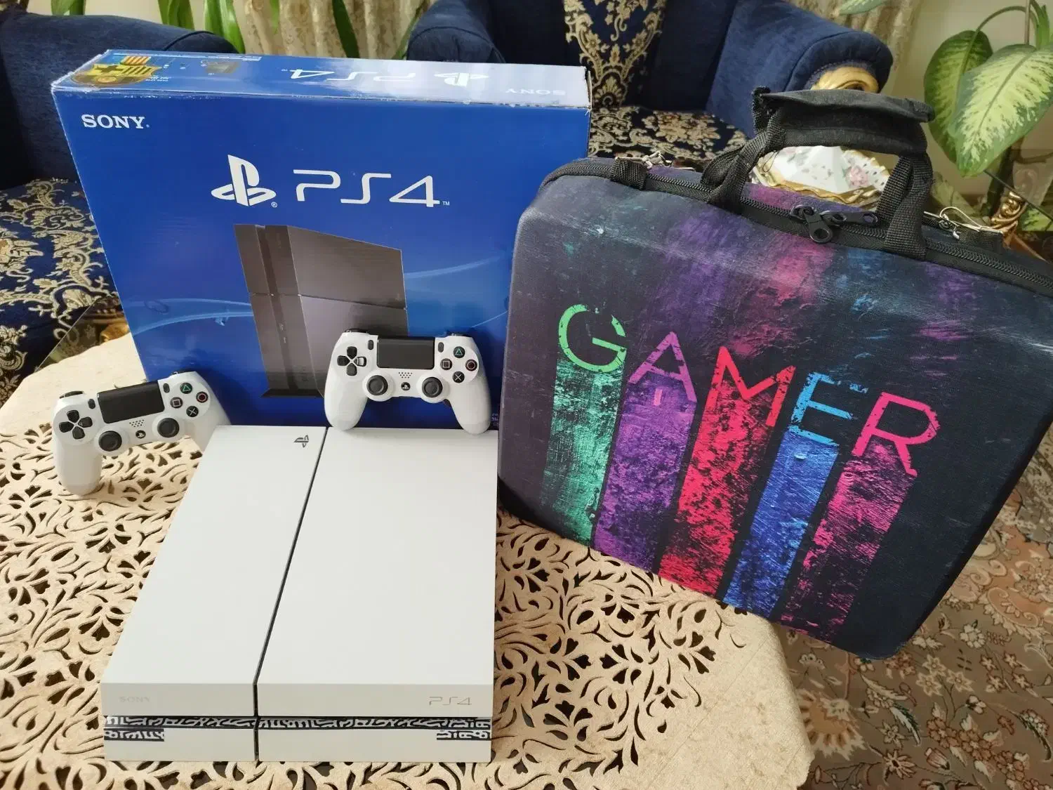 PS4 پلی۴ سفیدکپیخور ۱۹ بازی با لوازم اضافه|کنسول، بازی ویدئویی و آنلاین|پردیس, فاز ۲|دیوار