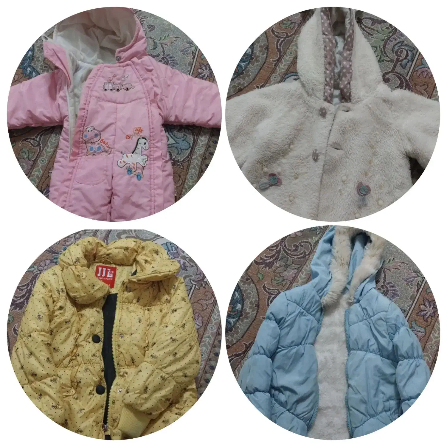 ۴عدد کاپشن دخترانه، تک یا با هم یکی اهدا میشود|لباس|رشت, کوی قدس|دیوار