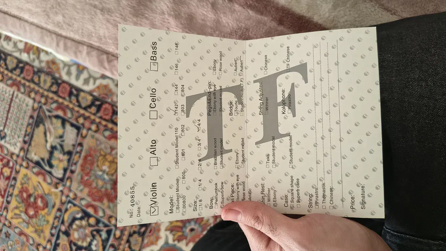 ویولن tf 142 4/4|ویولن|اصفهان, فرح آباد|دیوار