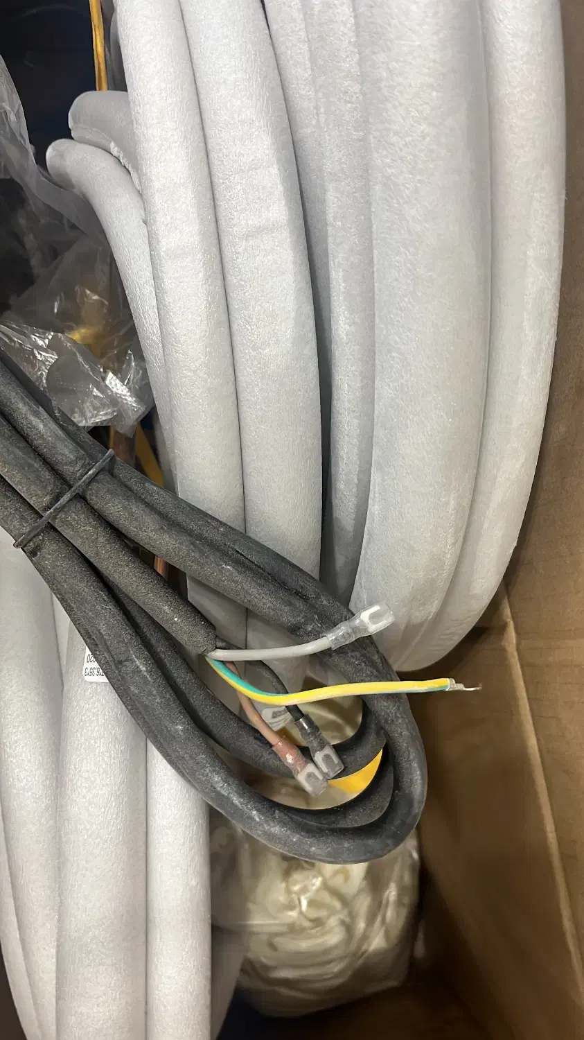 لوله مسی وکابل اسپیلت|کولر گازی و فنکوئل|جهرم, |دیوار