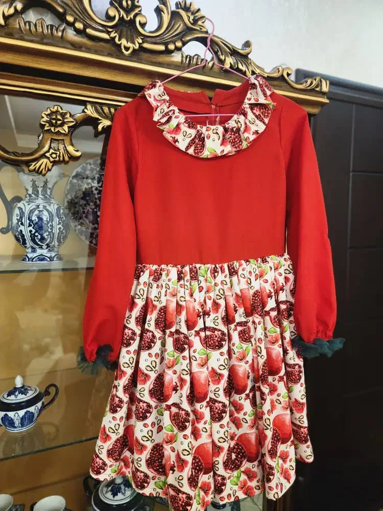 لباس یلدا دختر بچه|لباس|خوی, |دیوار