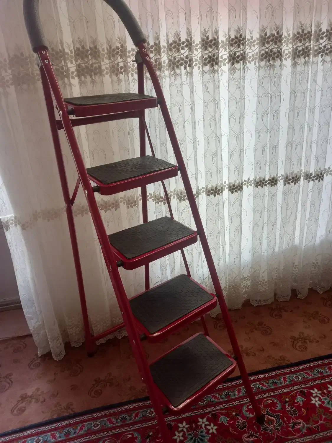 نردبان ۵ پله تاشو درجه یک|ابزارآلات|اردبیل, |دیوار