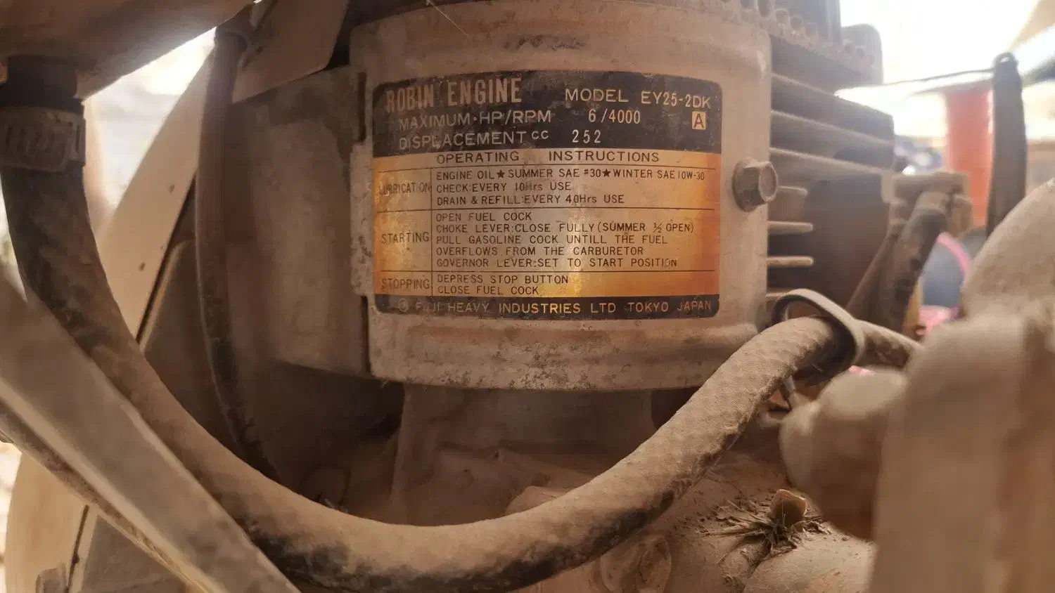 پمپ آب روبین ژاپنی  موتور EY25-2DK|ابزارآلات|تربت‌حیدریه, رضاشهر|دیوار