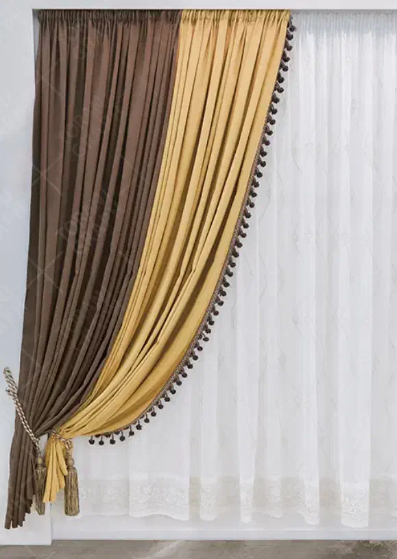 پرده نو مخملی اطلس ۲عدد|پرده، رانر، رومیزی|مشهد, کارمندان دوم|دیوار