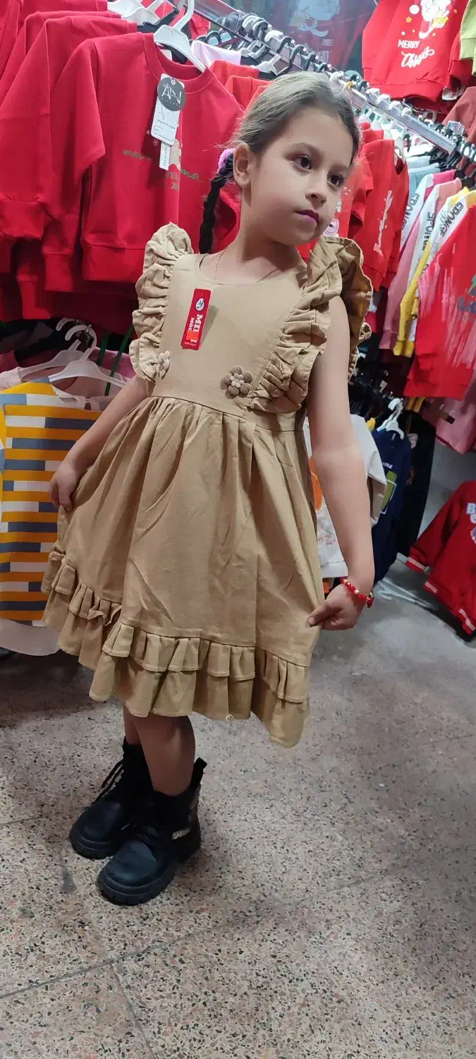 دون دخترانه کتان فقط590|کفش و لباس بچه|تبریز, |دیوار