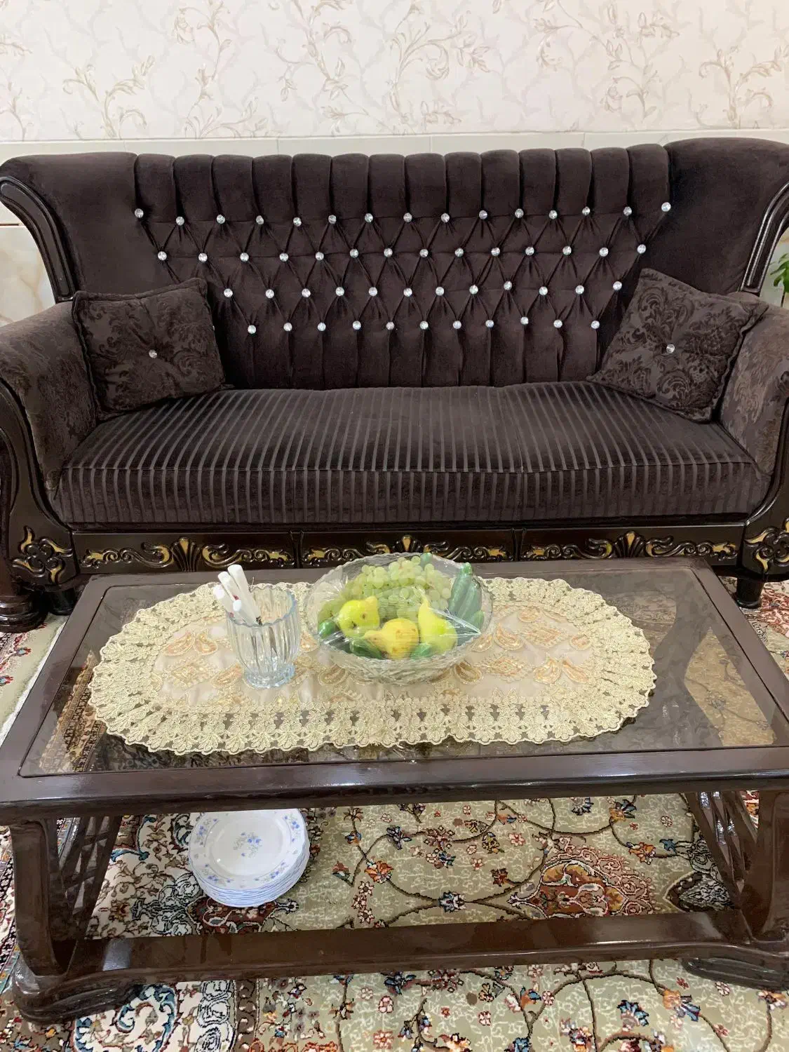 مبل ۹ نفره سالم در حد|مبلمان خانگی و میز عسلی|خوانسار, |دیوار