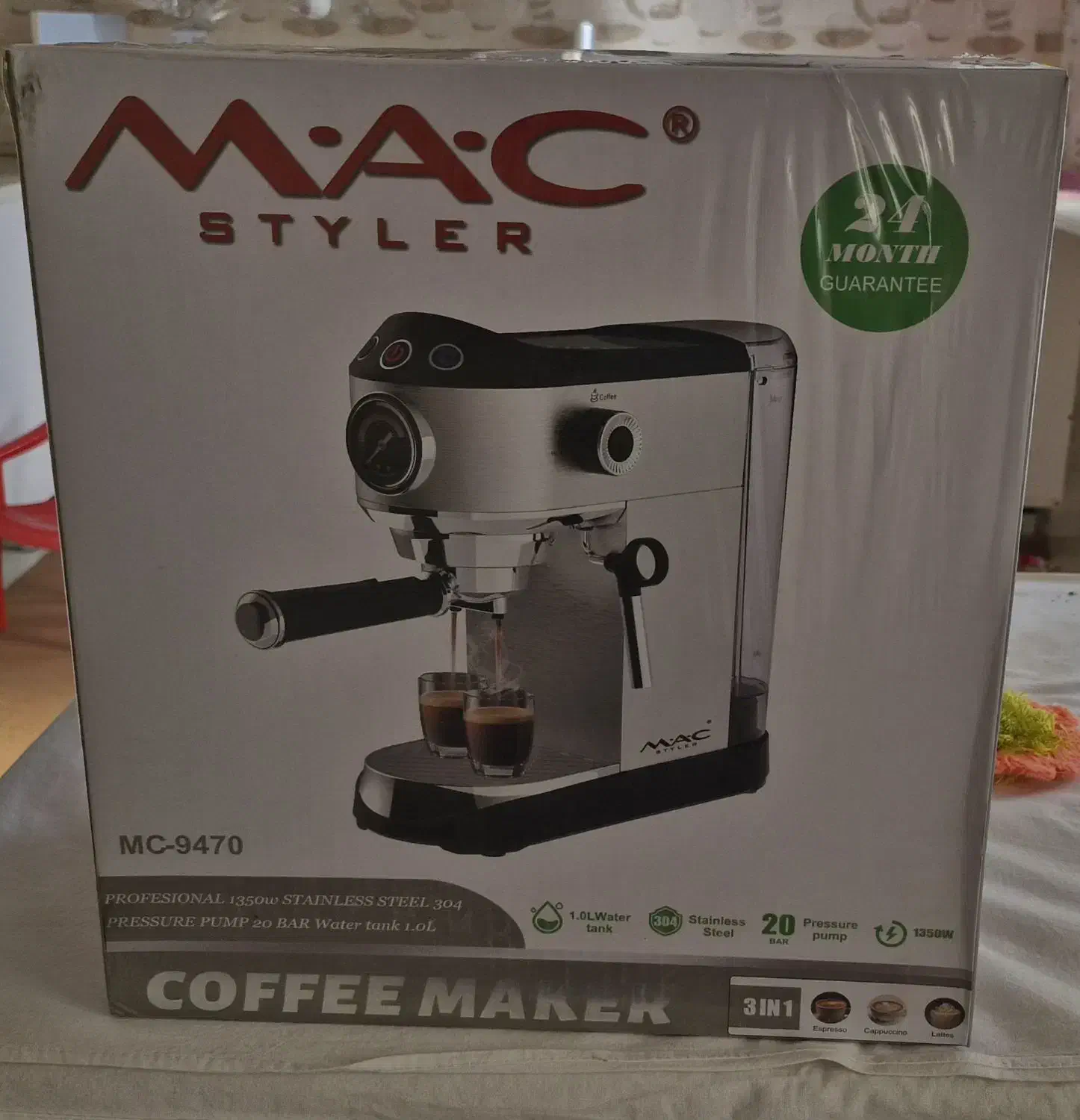 اسپرسو ساز مک استایلر مدل9470|قوری، کتری، قهوهساز دستی|کرج, دهقان ویلا|دیوار