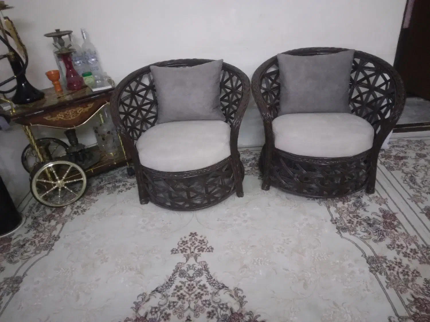 فروش مبل ۵ نفر حصیری|مبلمان خانگی و میز عسلی|قائمشهر, |دیوار