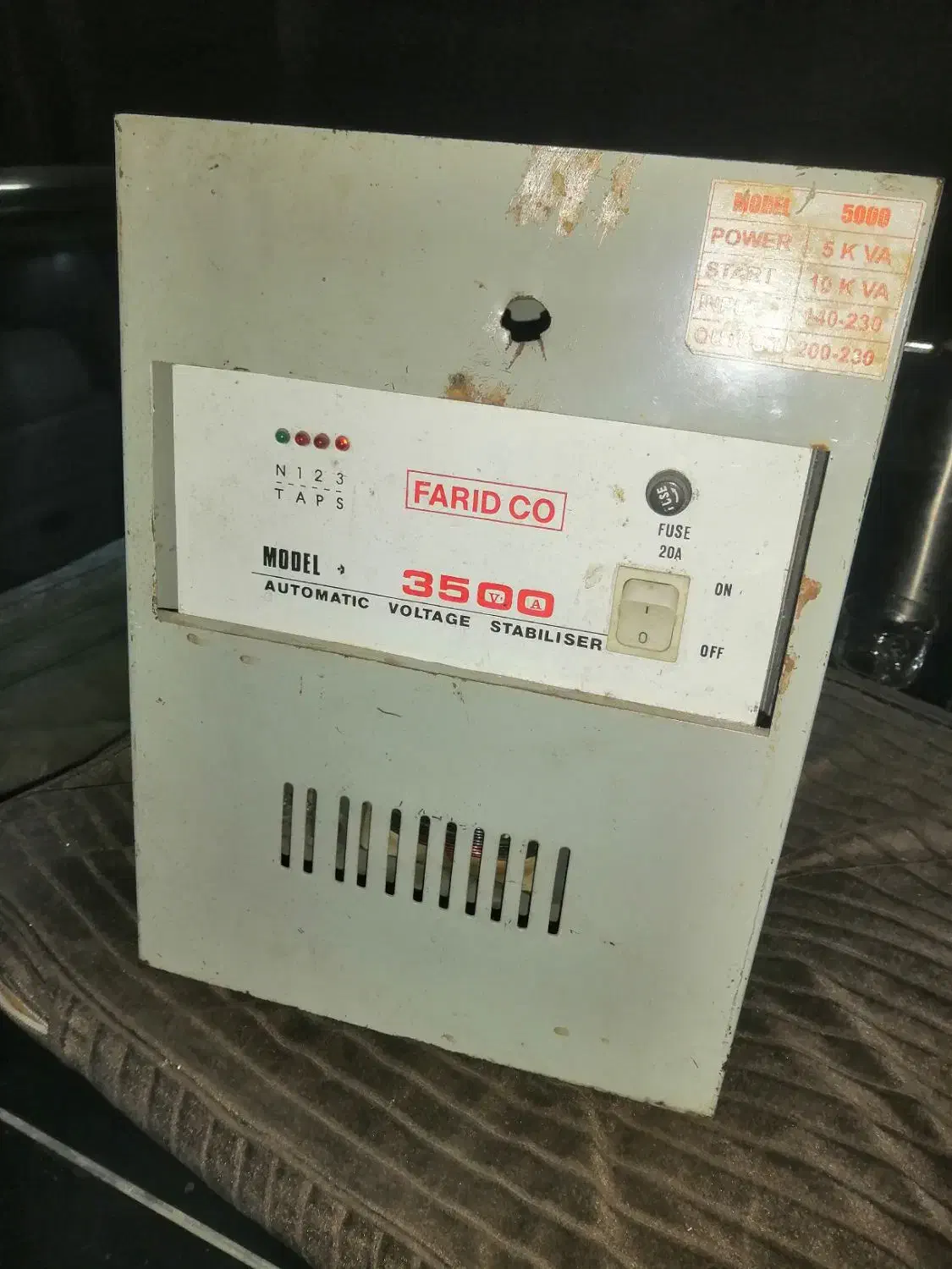 استابلیزر یا ترانس 3500 وات 5کیلو وات مسی سفارشی|مصالح و تجهیزات ساختمان|تبریز, |دیوار