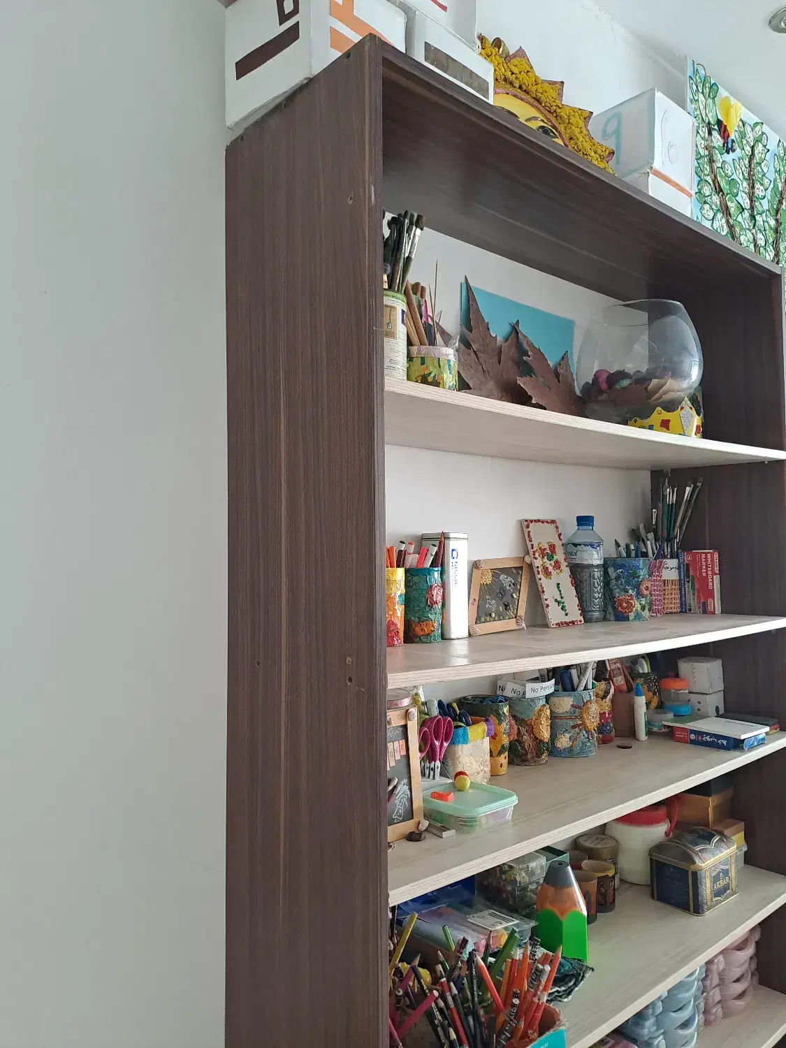 قفسه ۷ طبقه|کتابخانه، شلف، قفسههای دیواری|مشهد, الهیه|دیوار