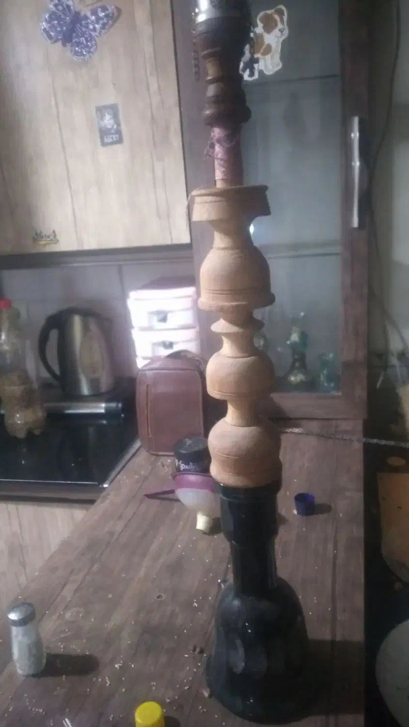 قلیون چوبی|صنایع دستی و سایر لوازم تزئینی|پاکدشت, پاکدشت (مامازند)|دیوار