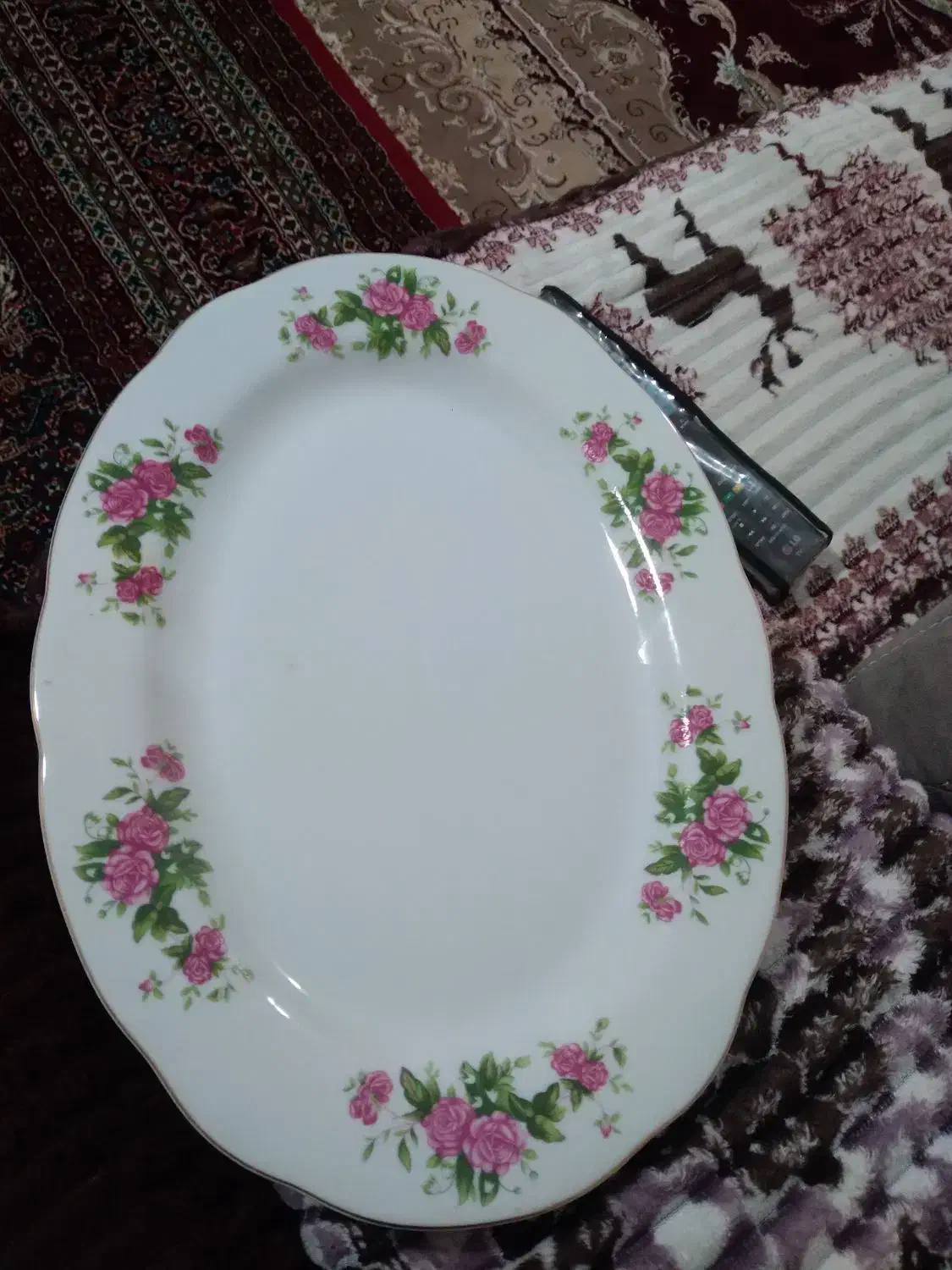 دیس گل سرخ قرمز ۳ عدد|ظروف سرو و پذیرایی|اردبیل, |دیوار