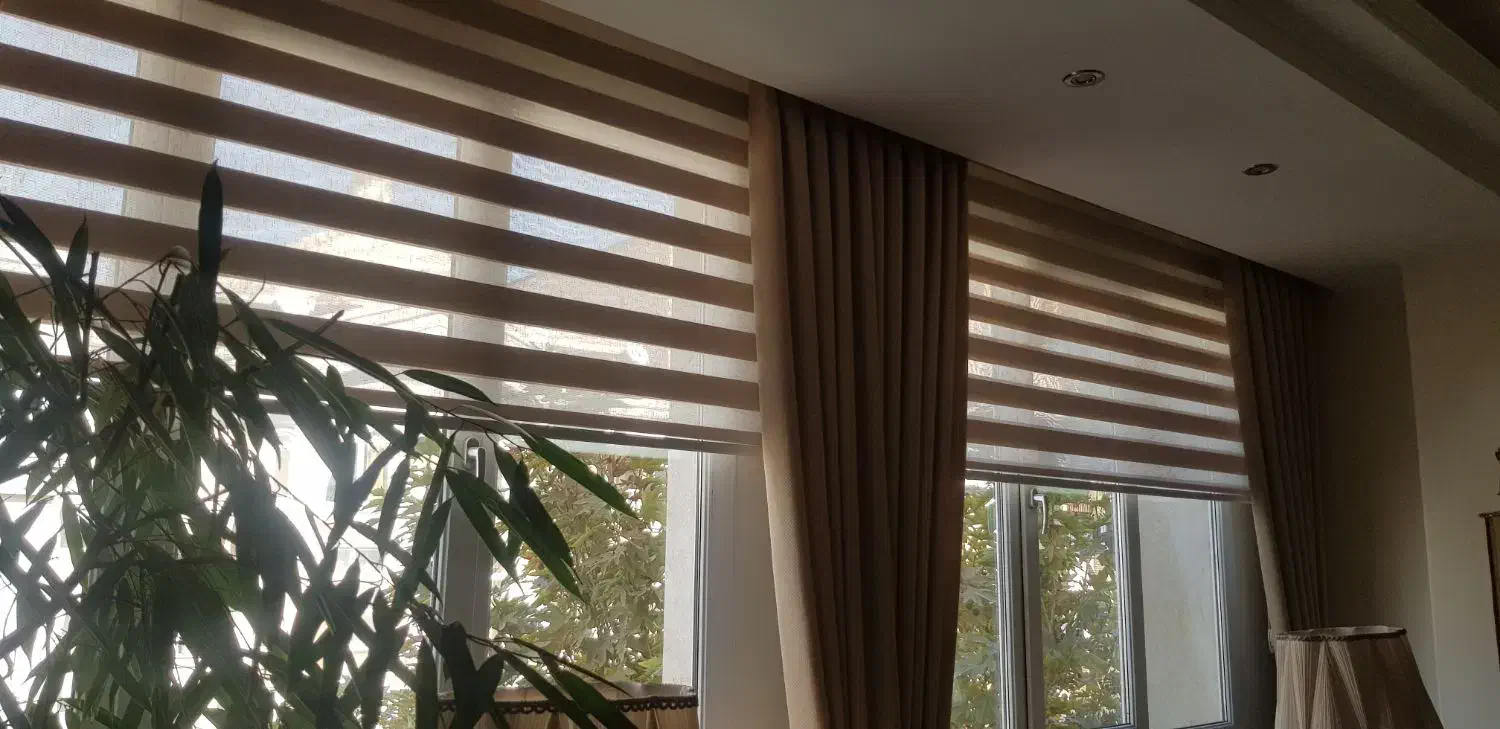 ۲ عدد پرده زبرا ترک|پرده، رانر، رومیزی|تهران, قیطریه|دیوار